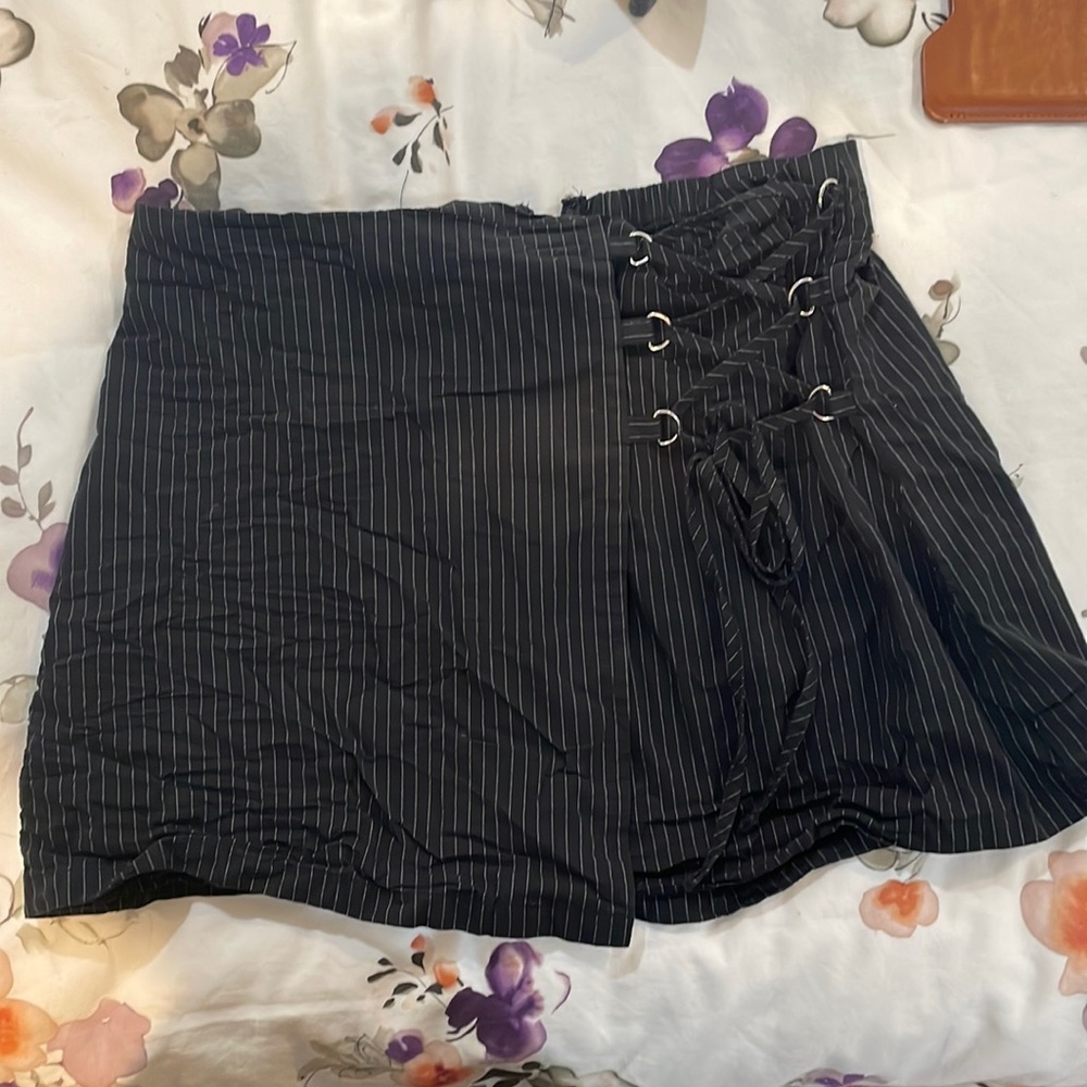 Pinstripe skirt